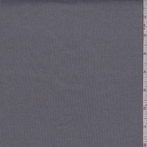 3 3/8 YD PC-Stone Grey Mini Rib Knit Fabric