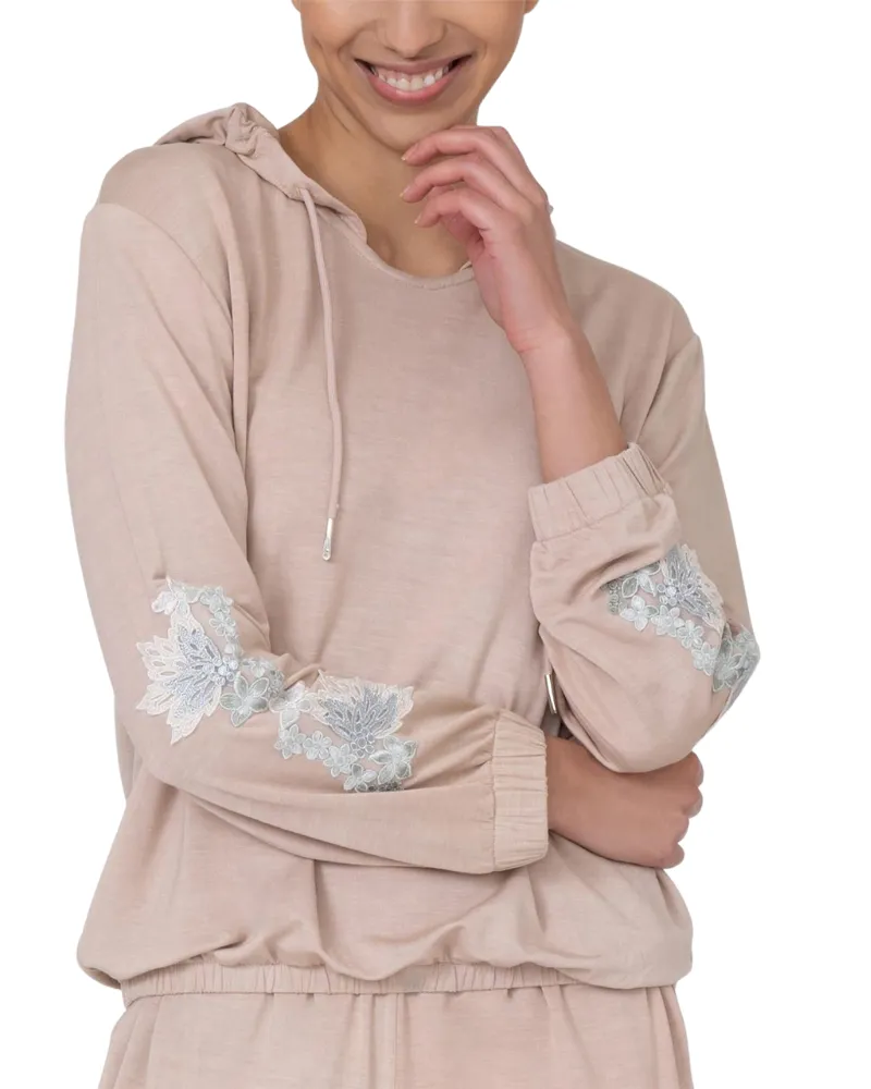 560 Iris Clay Modal Hoodie Pajamas Set