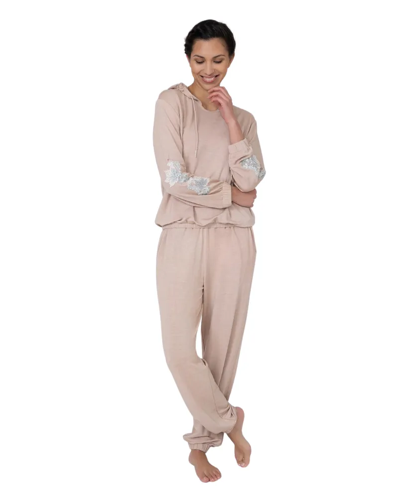 560 Iris Clay Modal Hoodie Pajamas Set