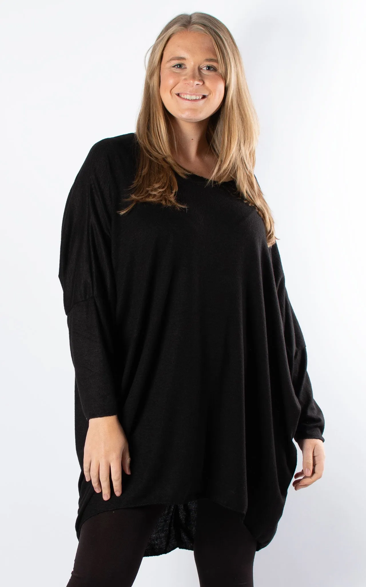 Amy Soft Knit Top | Black