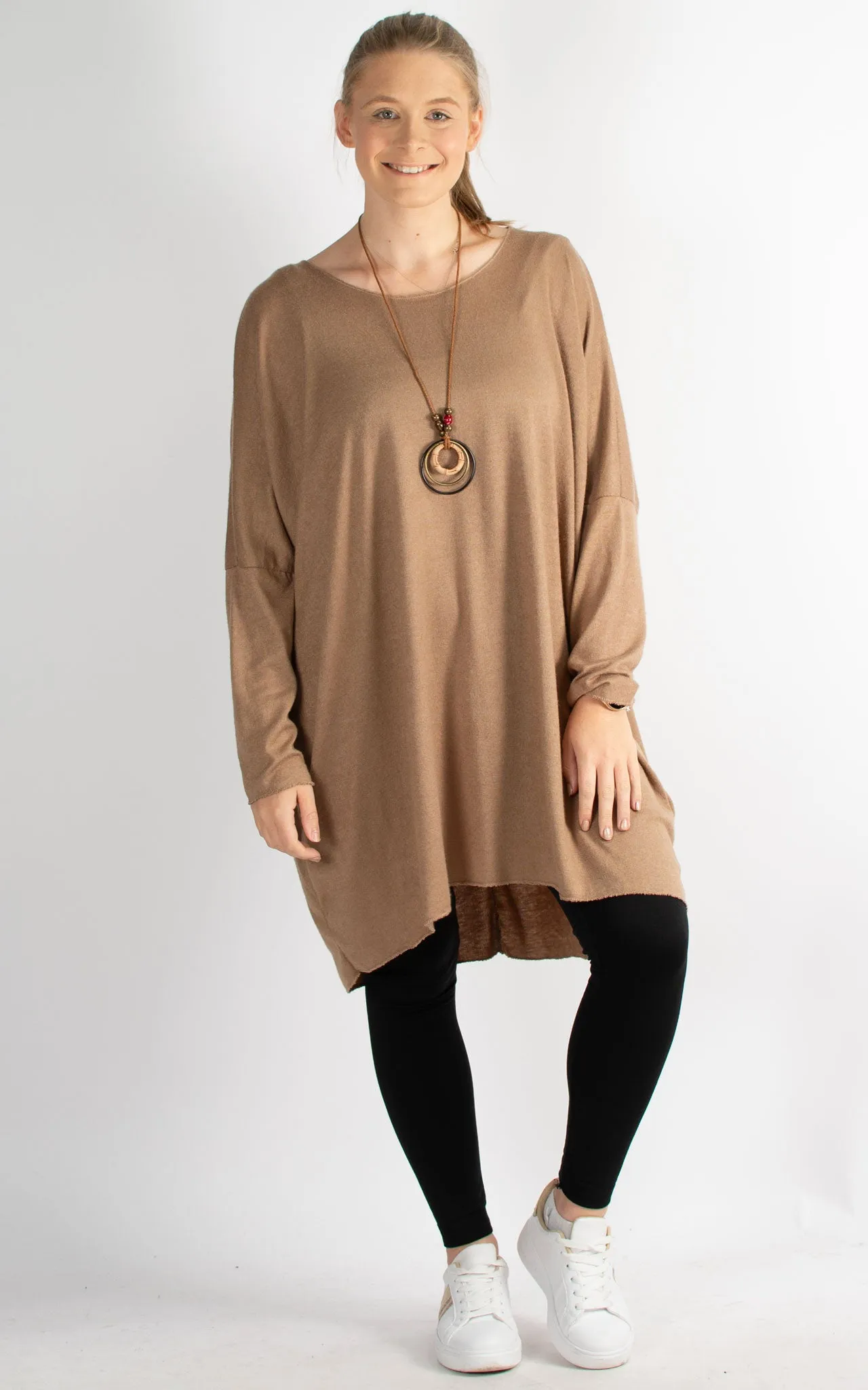 Amy Soft Knit Top | Camel