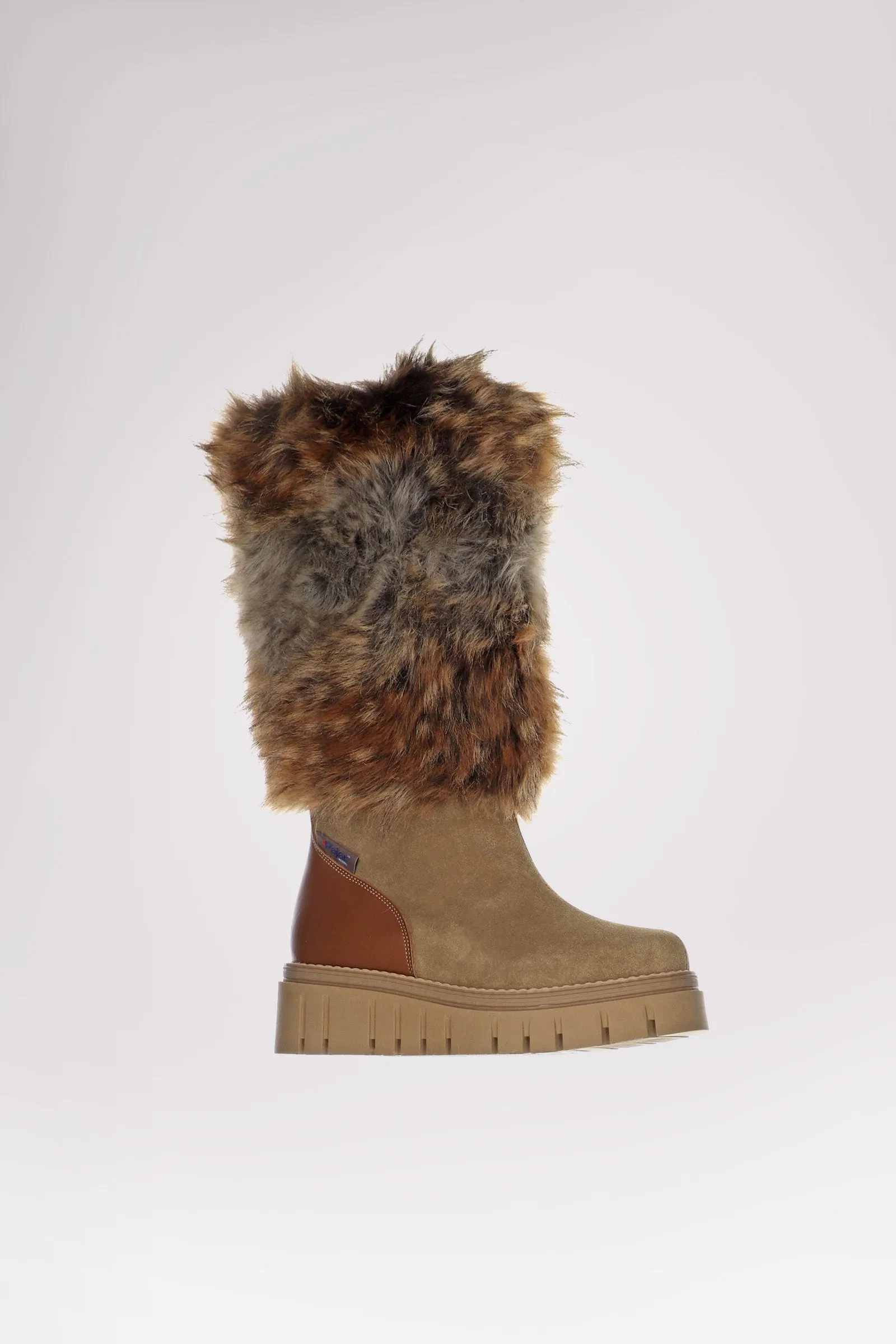 Anora-Eco Women's Suede and Faux Fur Boot