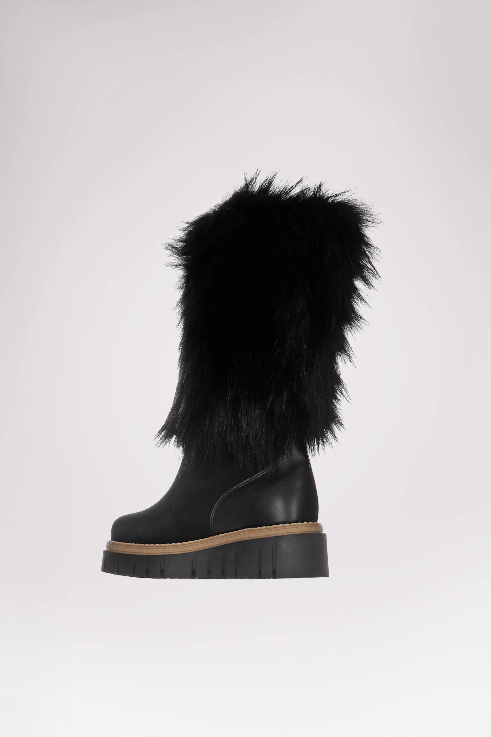 Anora-Eco Women's Suede and Faux Fur Boot