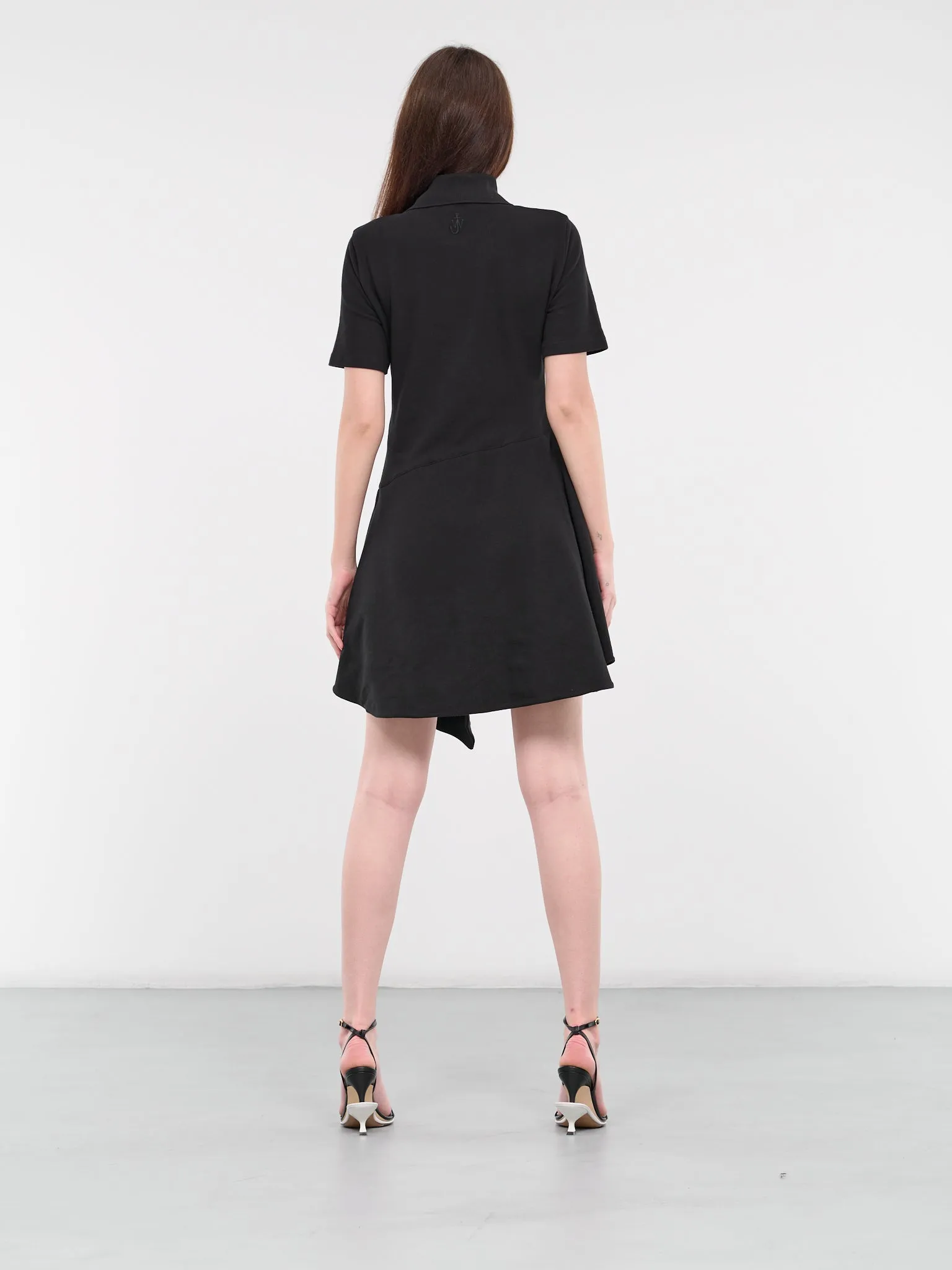 Asymmetric Polo Dress (JD0037-PG1479-BLACK)