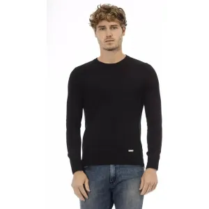 Baldinini Trend Black Wool Men Sweater