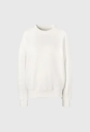 Basic R Zip-up Sweatshirt In Ivory