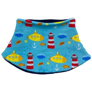 Child's Handmade Neck Warmer Submarines