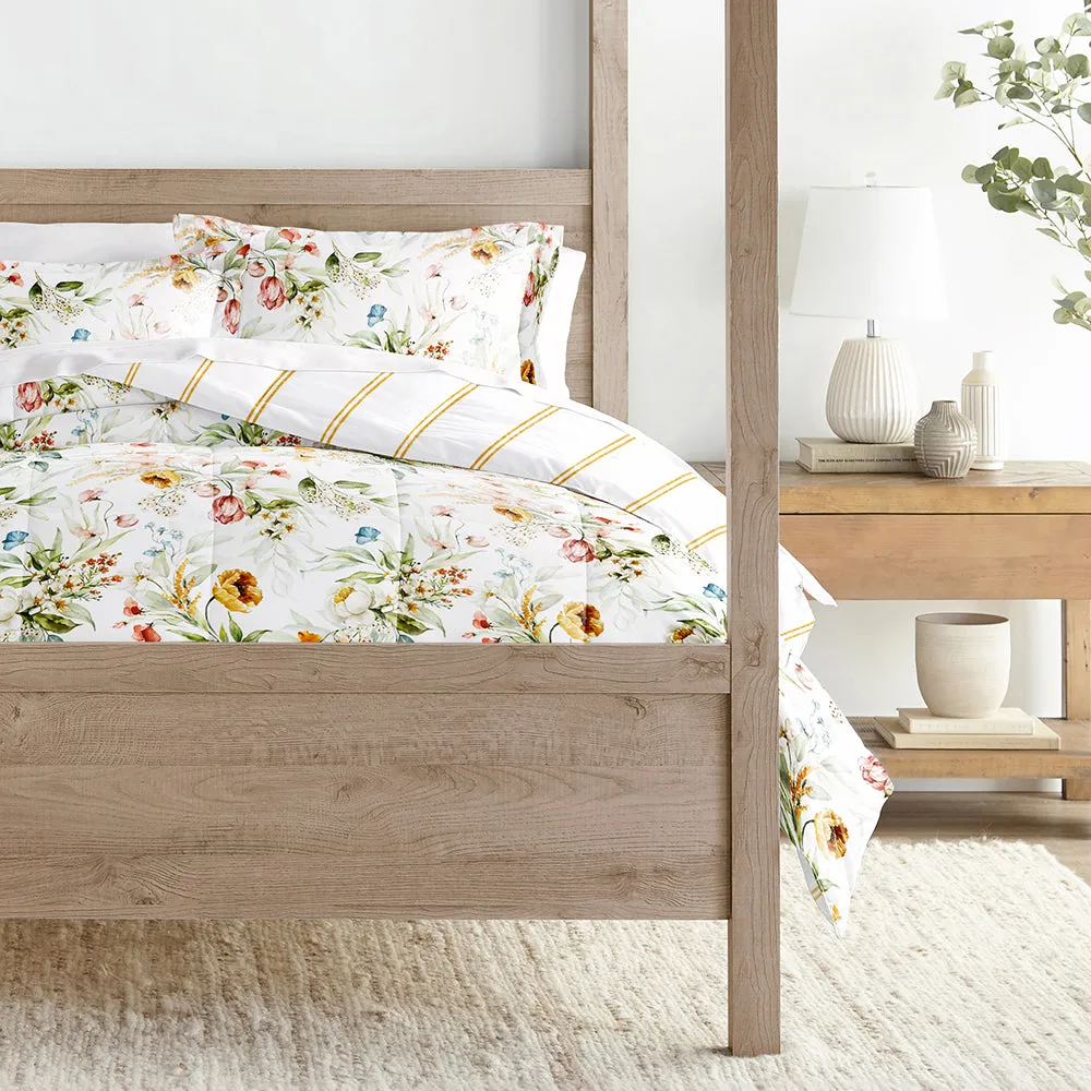 Chintz Floral Reversible Down-Alternative Comforter Set (Sale)