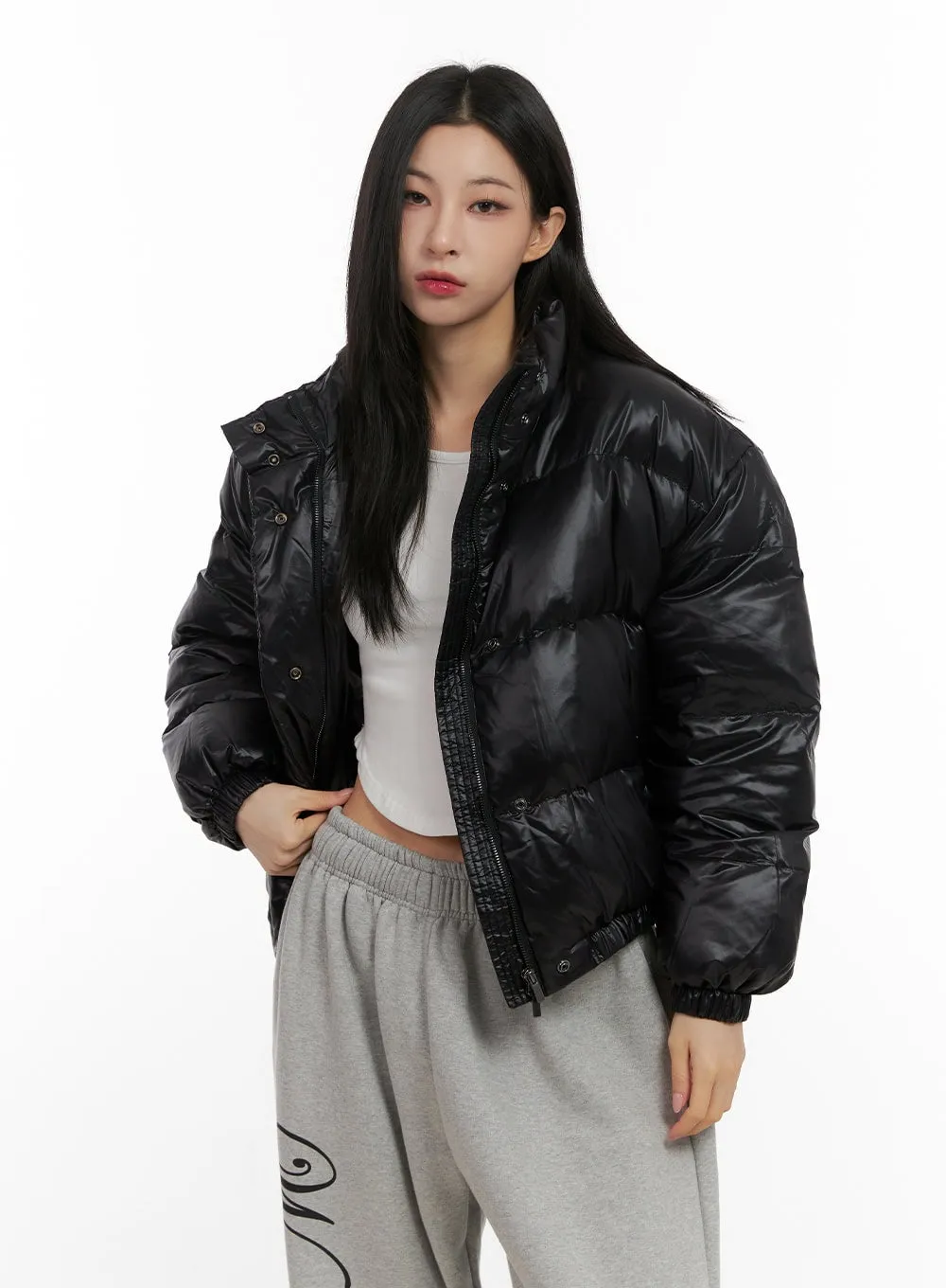 Cozy Zip-Up Puffer Jacket CN416