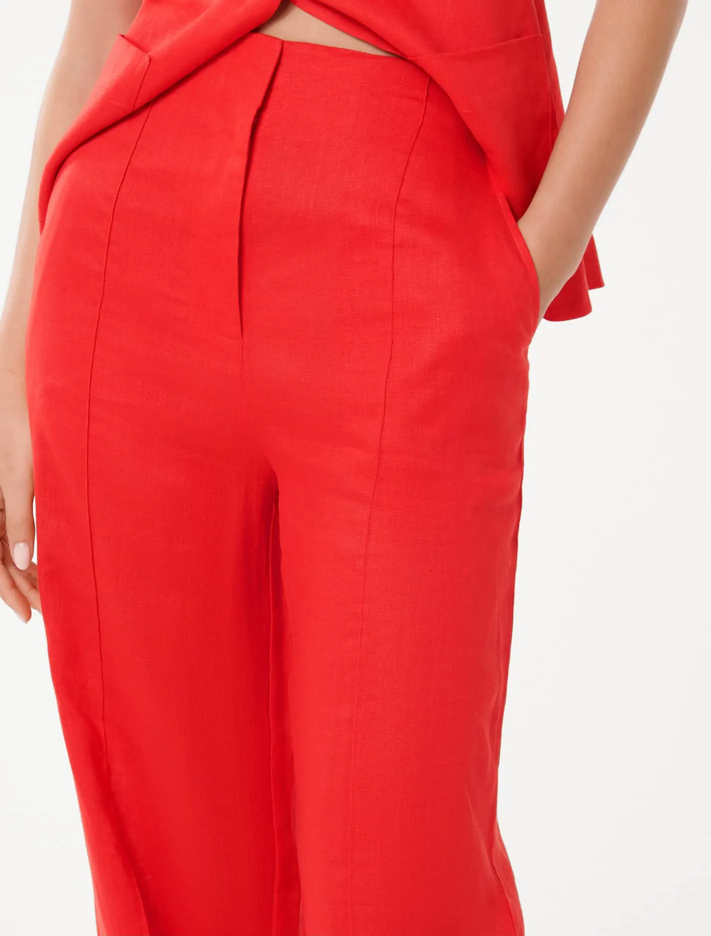 Cynthia Linen Wide Leg Pants