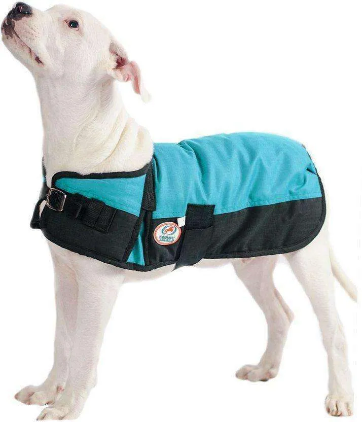 Derby Originals Two-Tone Horse-Tough 600D Waterproof Ripstop Nylon Winter Dog Coat 150g Polyfil with One Year Warranty