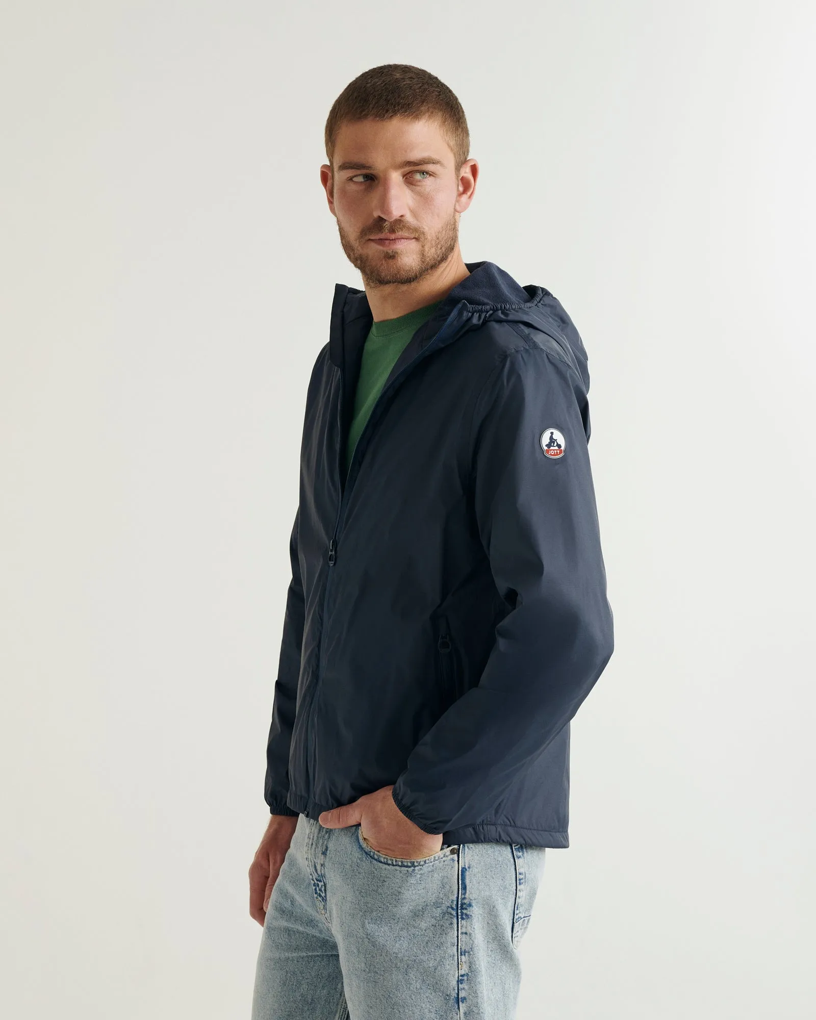 Derry Polar fleece-lined waterproof jacket Navy