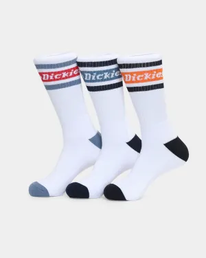 Dickies Madison Heights Socks 3 Pack Multi Coloured