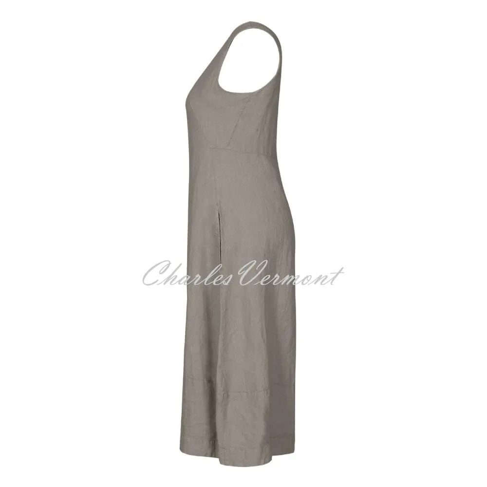 Dolcezza Sleeveless Linen Dress – Style 22154 (Sage)