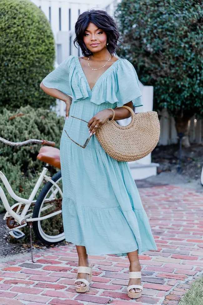 Ease On By Aqua Short Sleeve Maxi Dress FINAL SALE