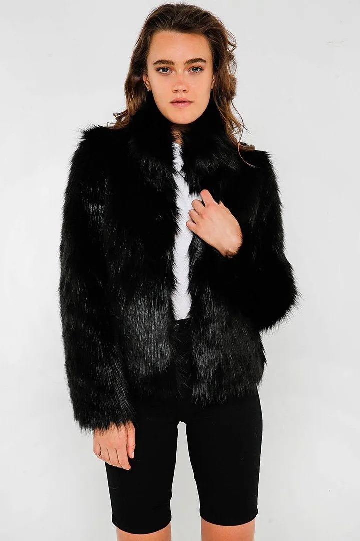 Fur Delish Jacket | Black