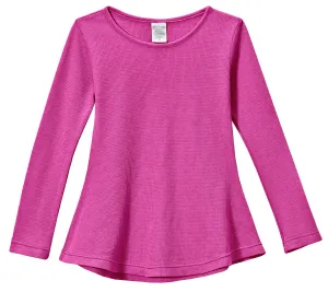 Girls Soft & Cozy Thermal Long Sleeve Tunic | Hot Pink