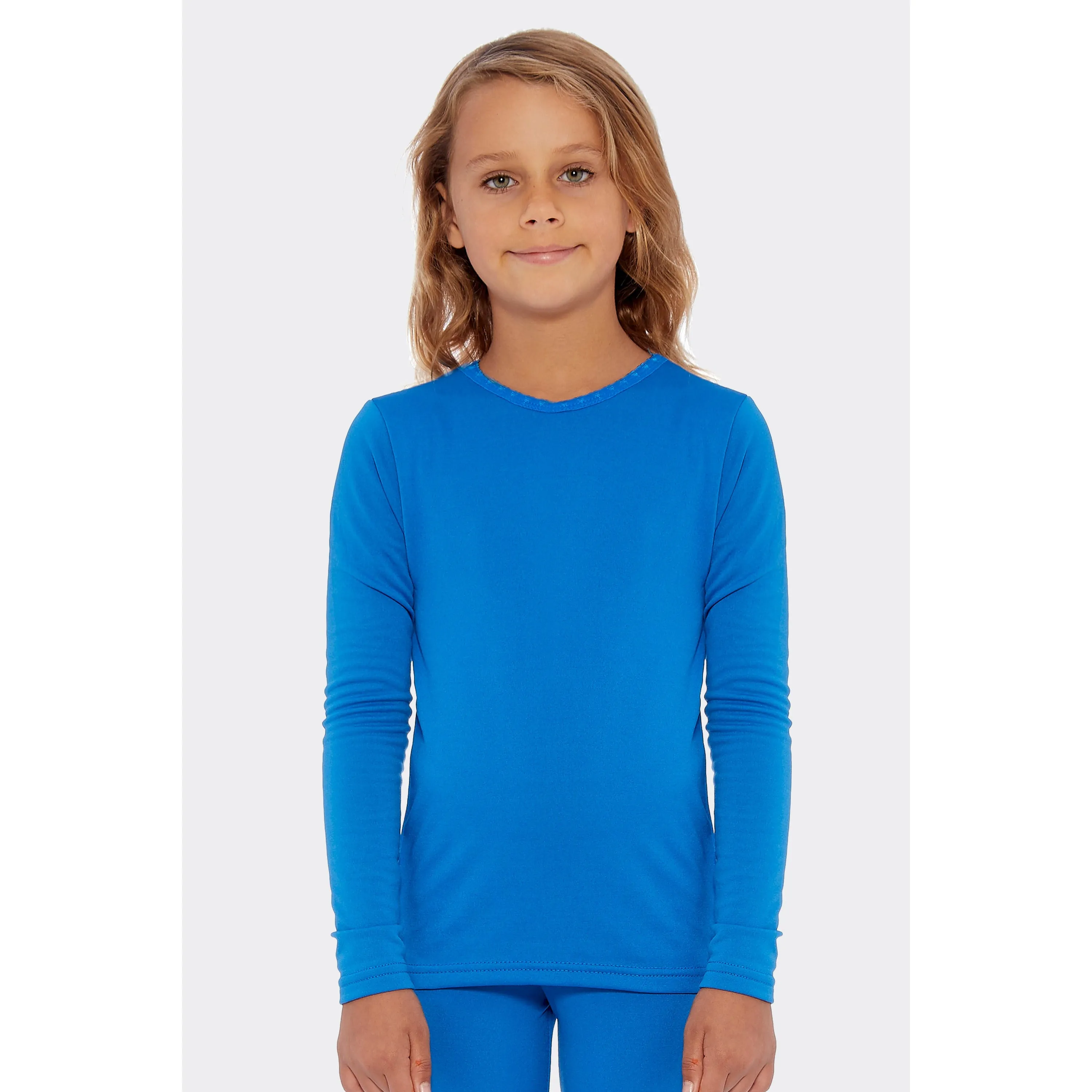 Girls Solid Thermal Top