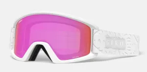 Giro Dylan White Flake Clear / Amber Pink Lens