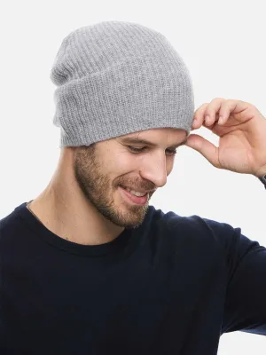 Gray Cashmere Beanie