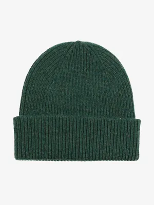 Green wool beanie