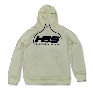 Headbanger Sports Performance Fleece Line Hoodie w/ Kangaroo Pocket: Cream