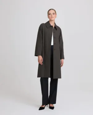 Helen Water Resistant Cotton Check Coat