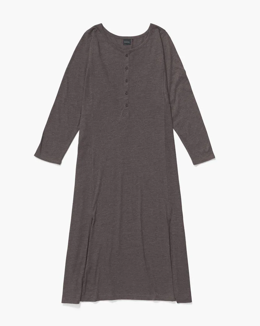 Henley Dress (Bitter Brown)