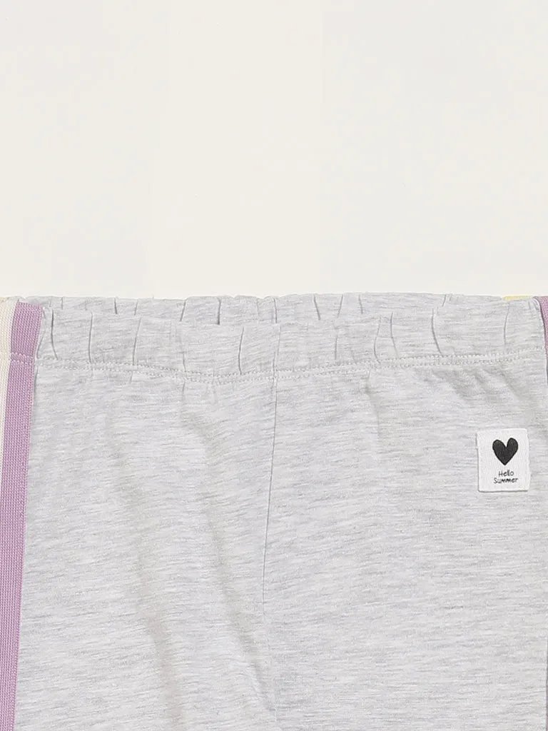 HOP Kids Grey Striped Leggings