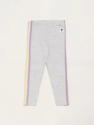 HOP Kids Grey Striped Leggings