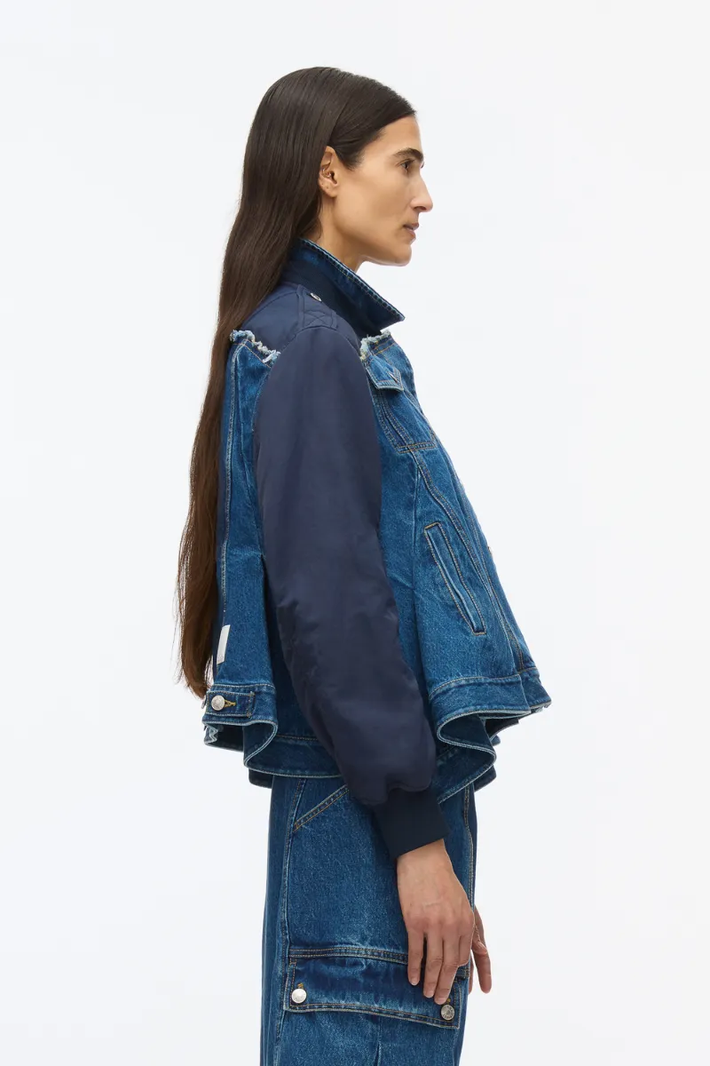 Hybrid Denim Flight Jacket