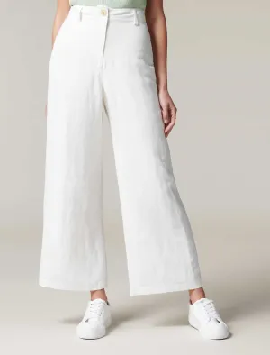 Indigo Wide Leg Linen Pants