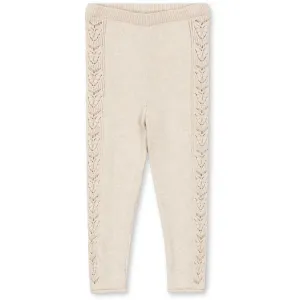 Konges Sløjd Off White Melange Cabby Knit Pants