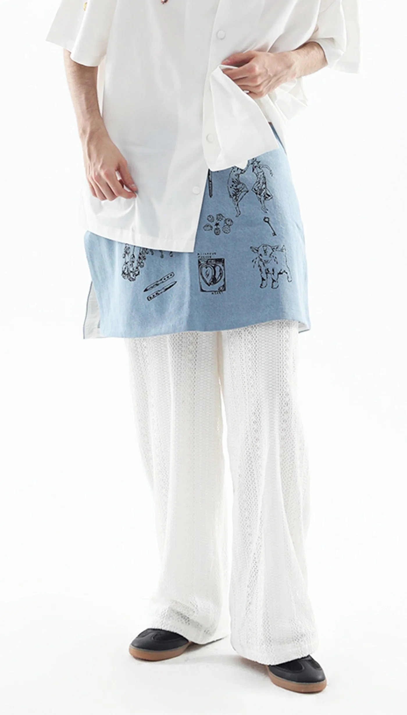 Lace Wide Leg Pants