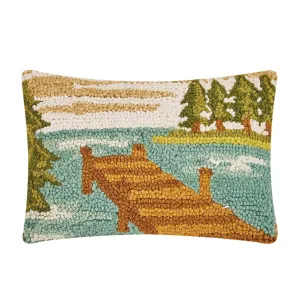 Lake Dock Hook Pillow