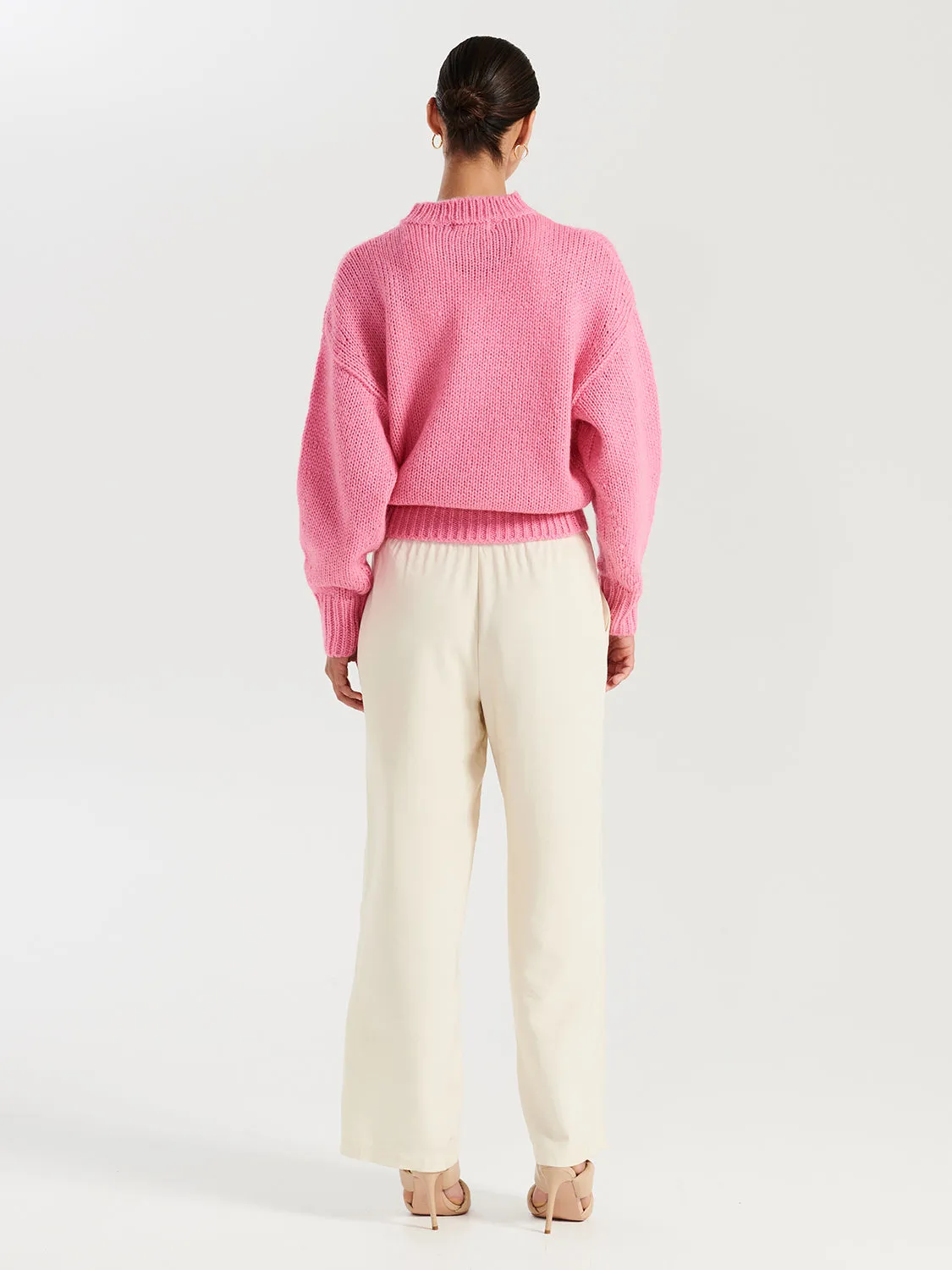 Loui Mohair Knit - Carnation