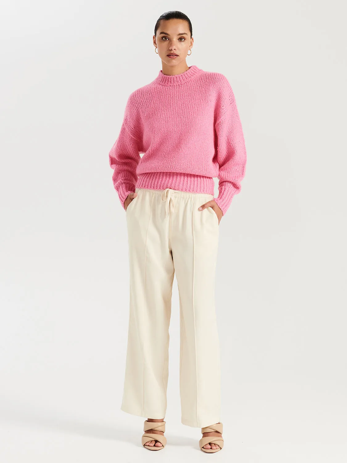 Loui Mohair Knit - Carnation