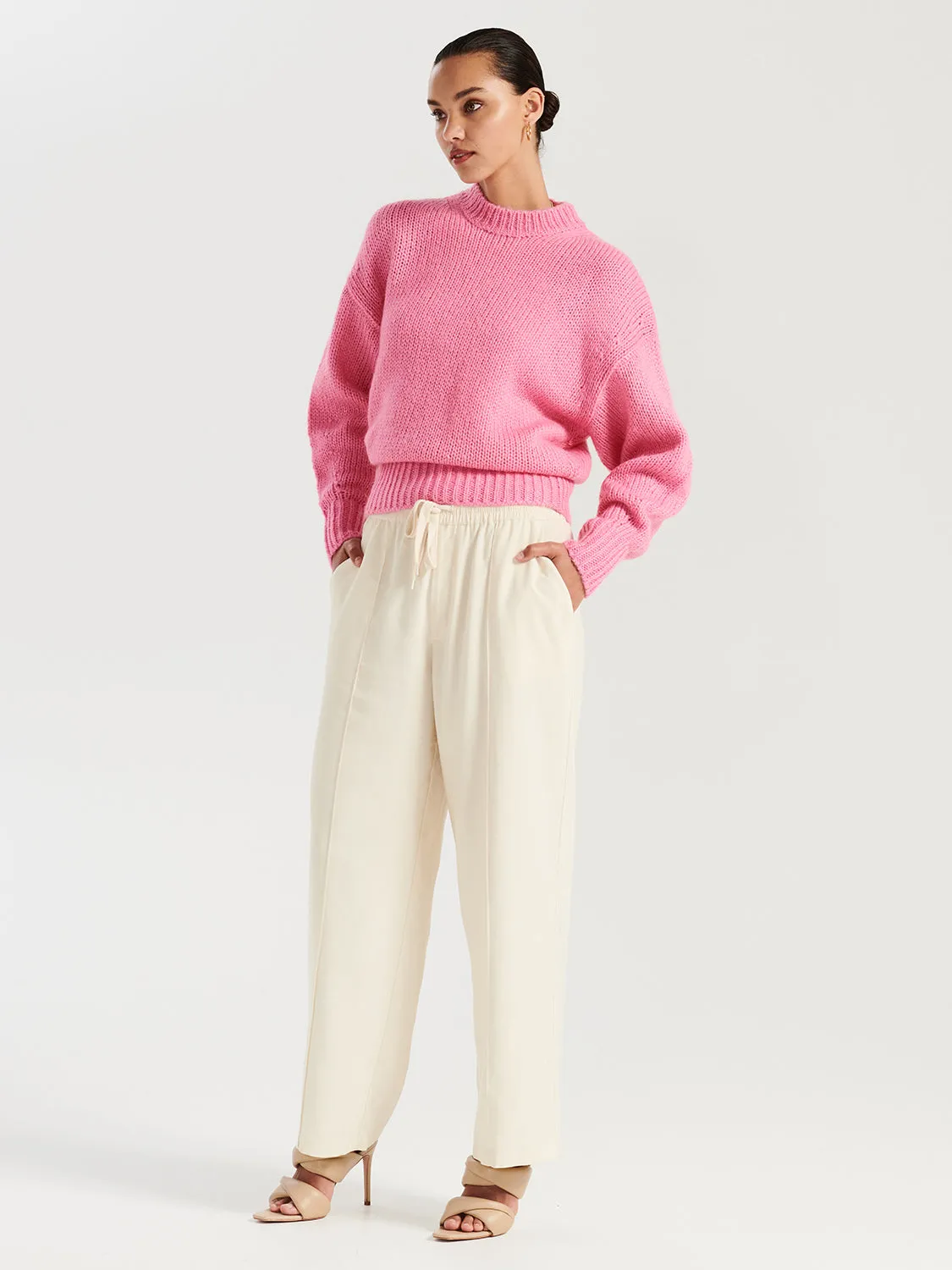 Loui Mohair Knit - Carnation