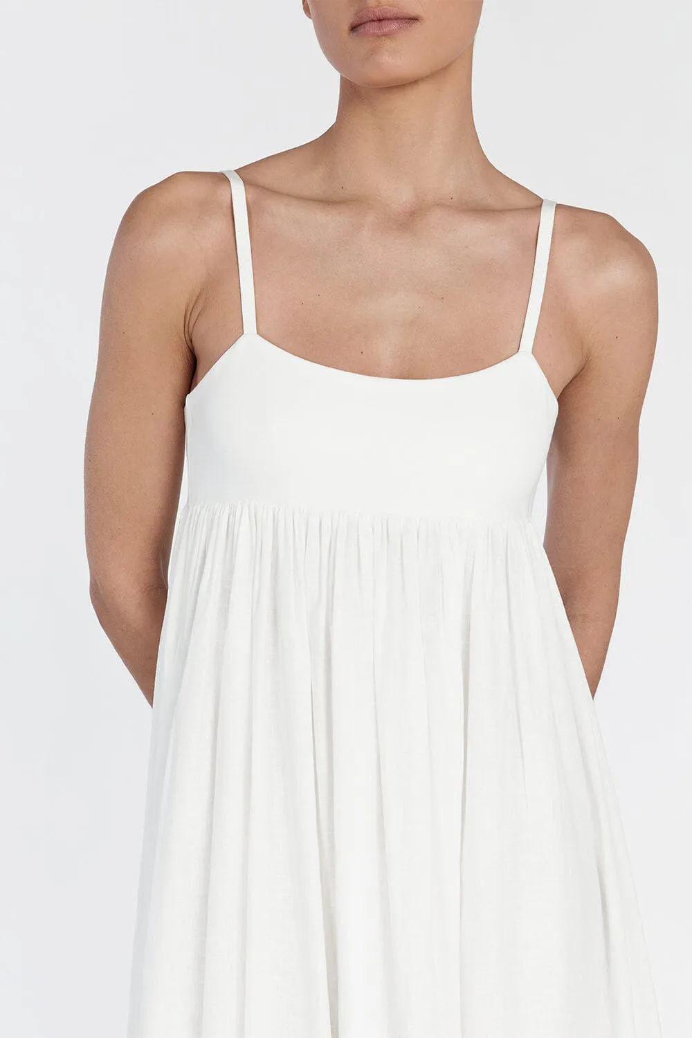 MAEVE WHITE MIDI DRESS