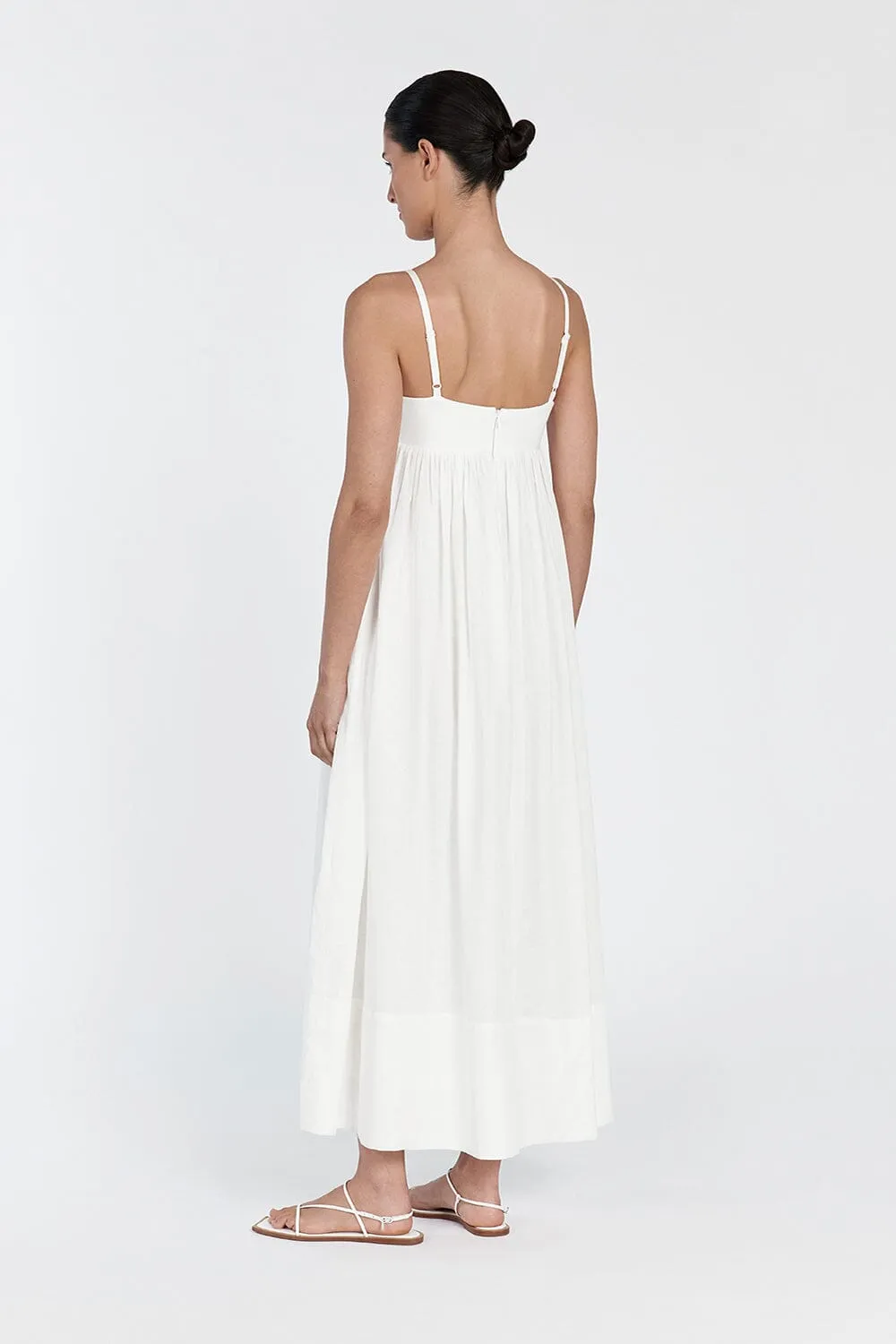 MAEVE WHITE MIDI DRESS