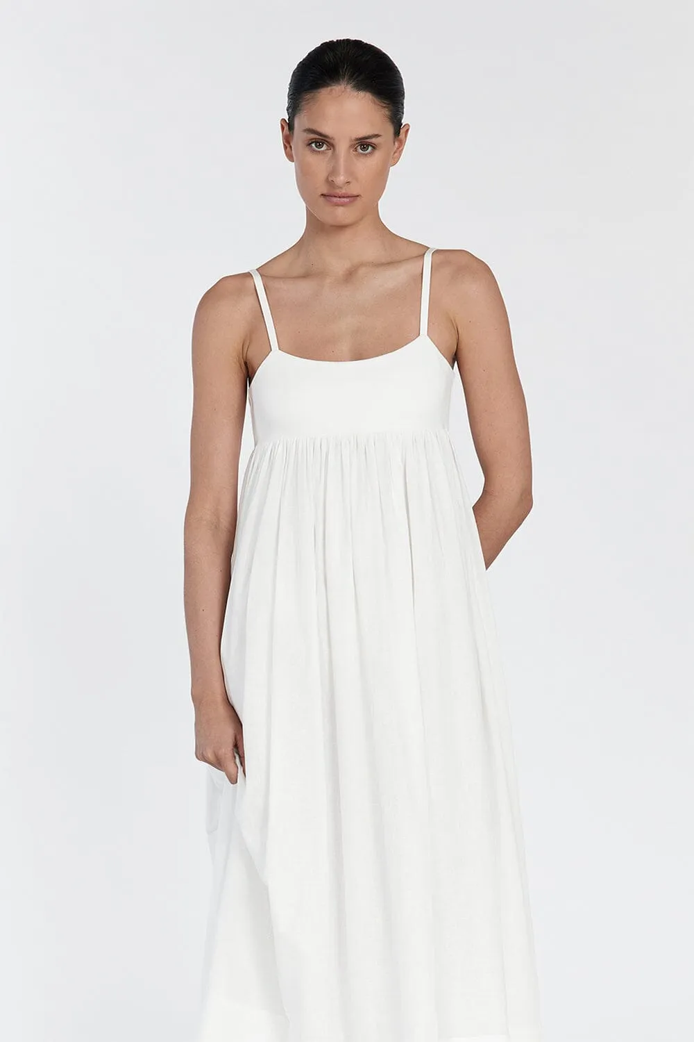 MAEVE WHITE MIDI DRESS