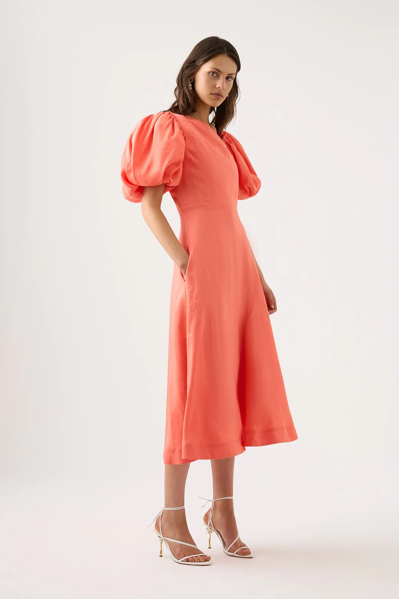 Maia Off Shoulder Midi Dress