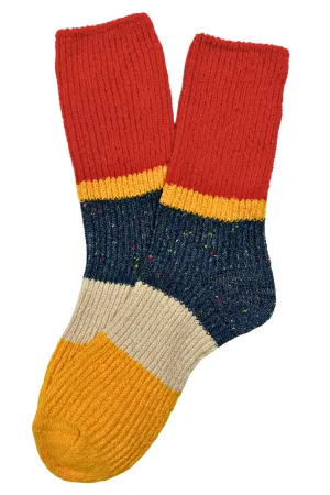 Maison Franc Wool Socks Red