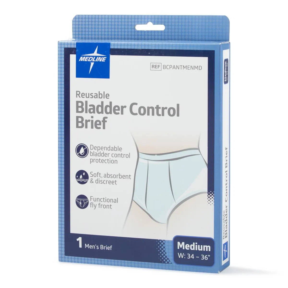 Medline Men's Reusable Bladder Control Brief 2XL 1Ct