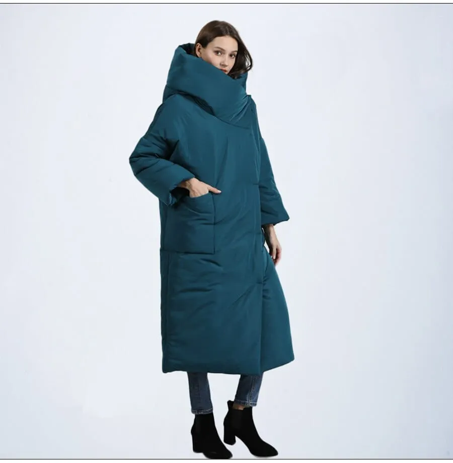 Mia Long Hooded Puffer Coat