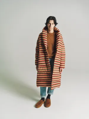 Multicolor Cashmere & Wool Long Puffer