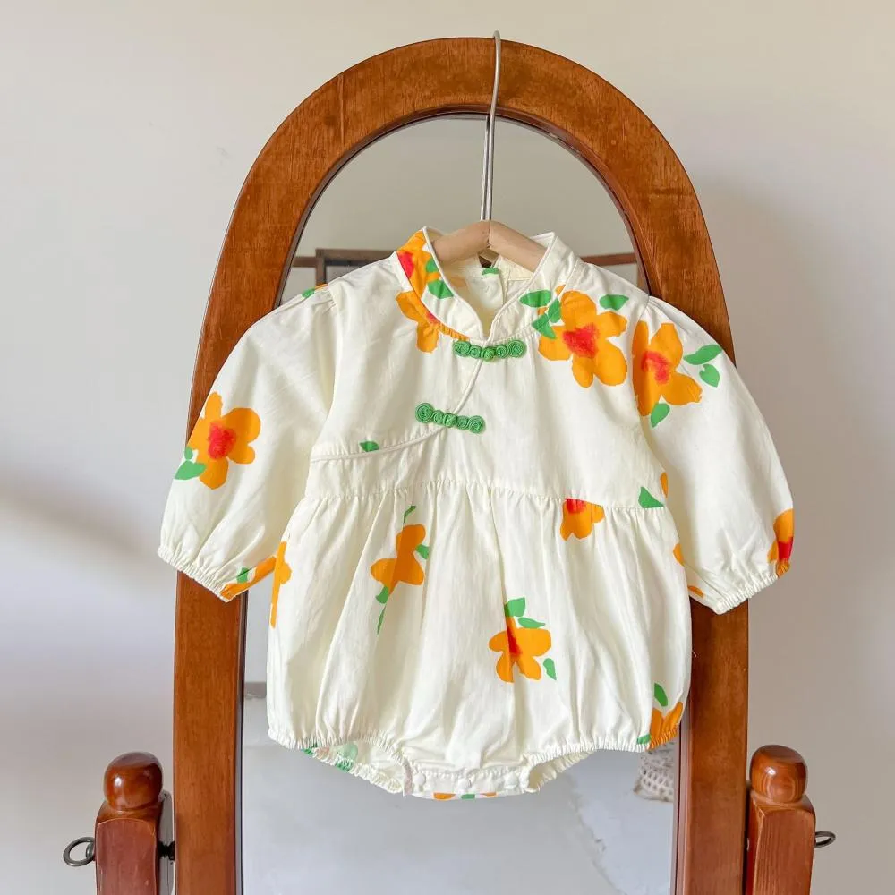 Nebworn Baby Girls Floral Spring Autumn Romper Wholesale Baby Clothes In Bulk