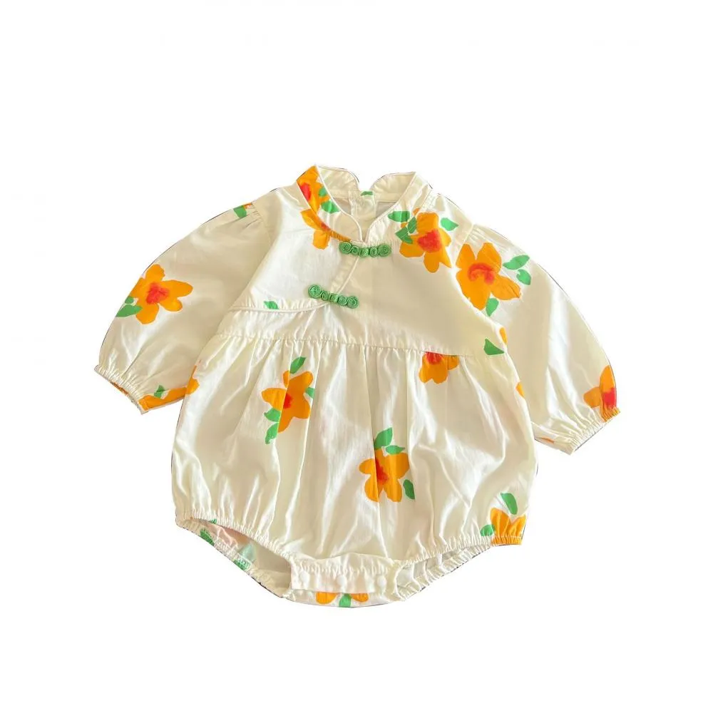 Nebworn Baby Girls Floral Spring Autumn Romper Wholesale Baby Clothes In Bulk