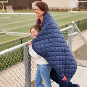 NEW BLANKET- Pretty Rugged- Puffer Blanket- Navy