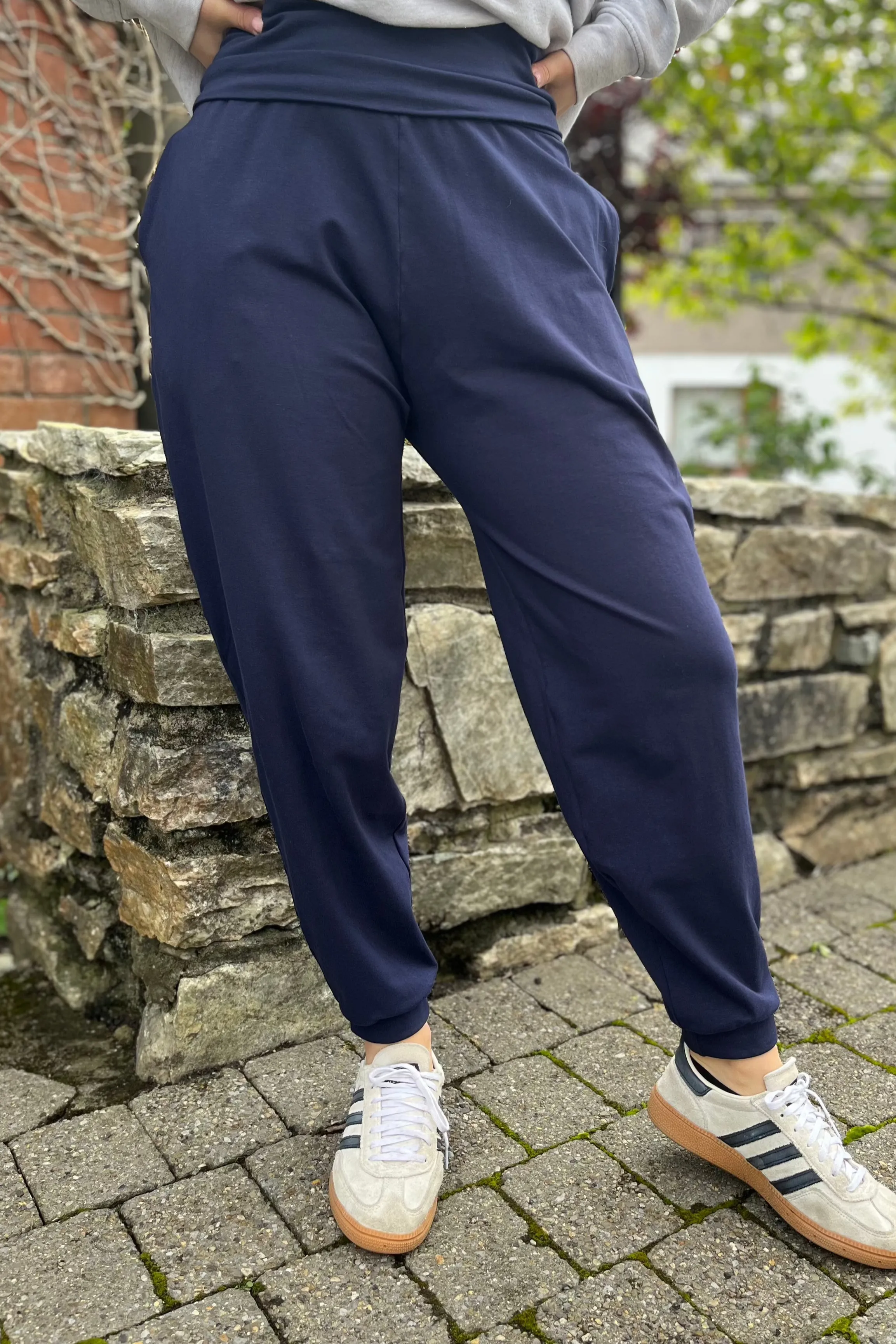 OBG Willows - Organic Cotton Slacks in Navy